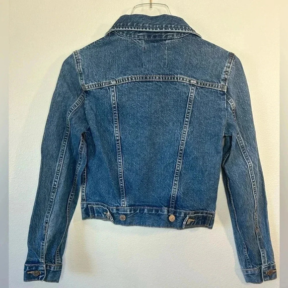 BDG Urban Outfitters Blue 100% Cotton Denim Trucker  Jean Jacket - Size Small - Picture 5 of 7